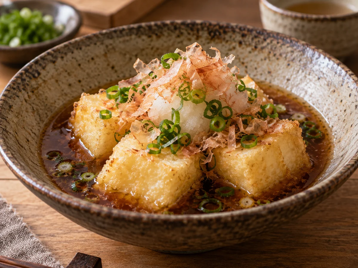 Agedashi tofu, japanska rätt från Behnaz kök