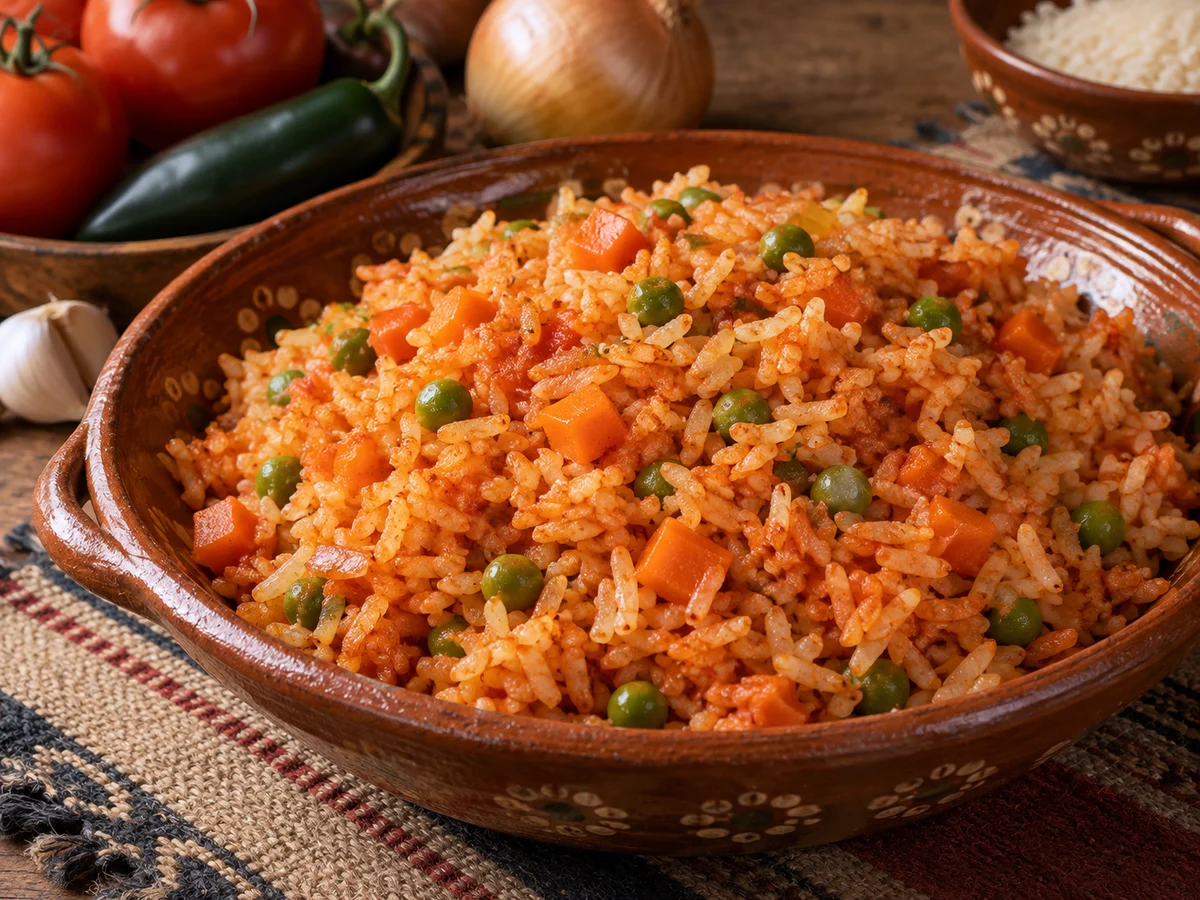 Arroz rojo, mexikanska rätt från Behnaz kök