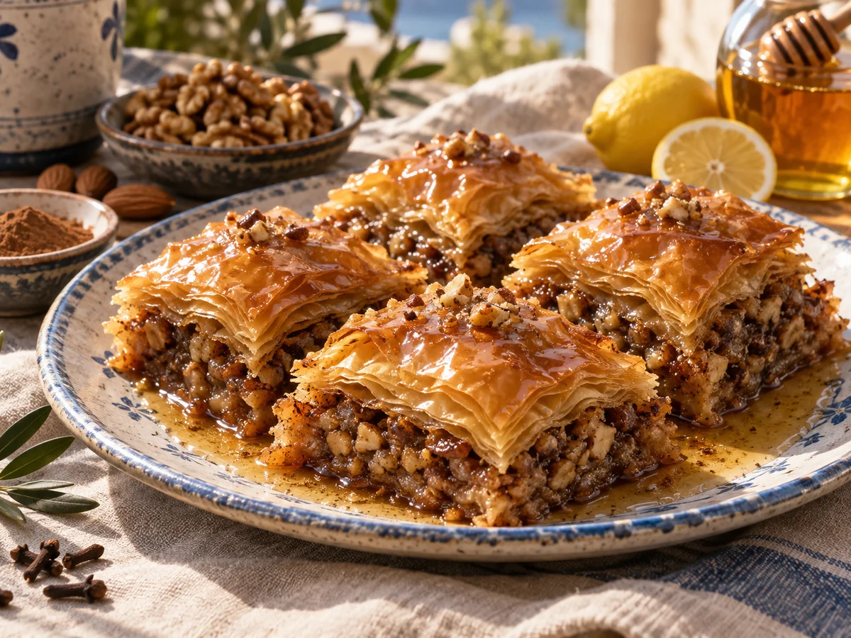 Baklavas, grekiska rätt från Behnaz kök