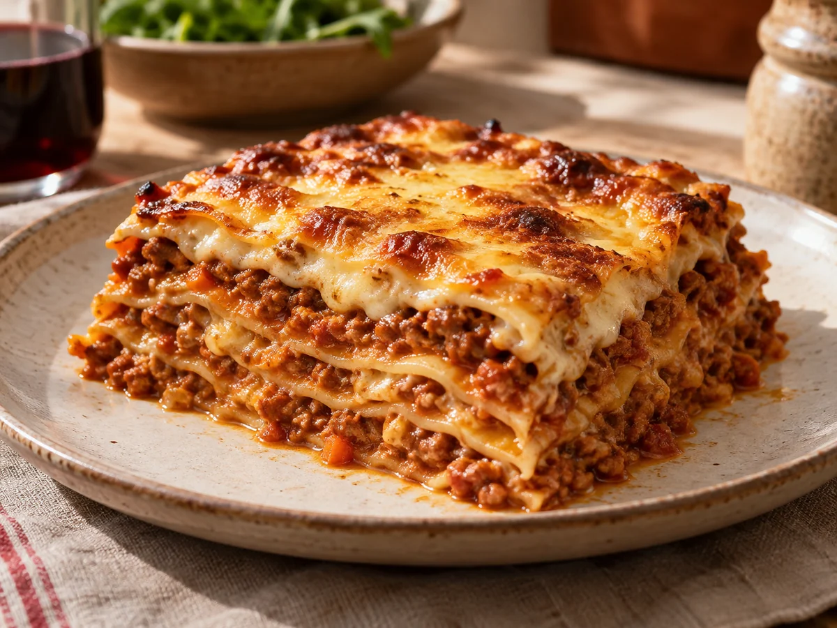 Lasagne alla bolognese, italienska rätt från Behnaz kök