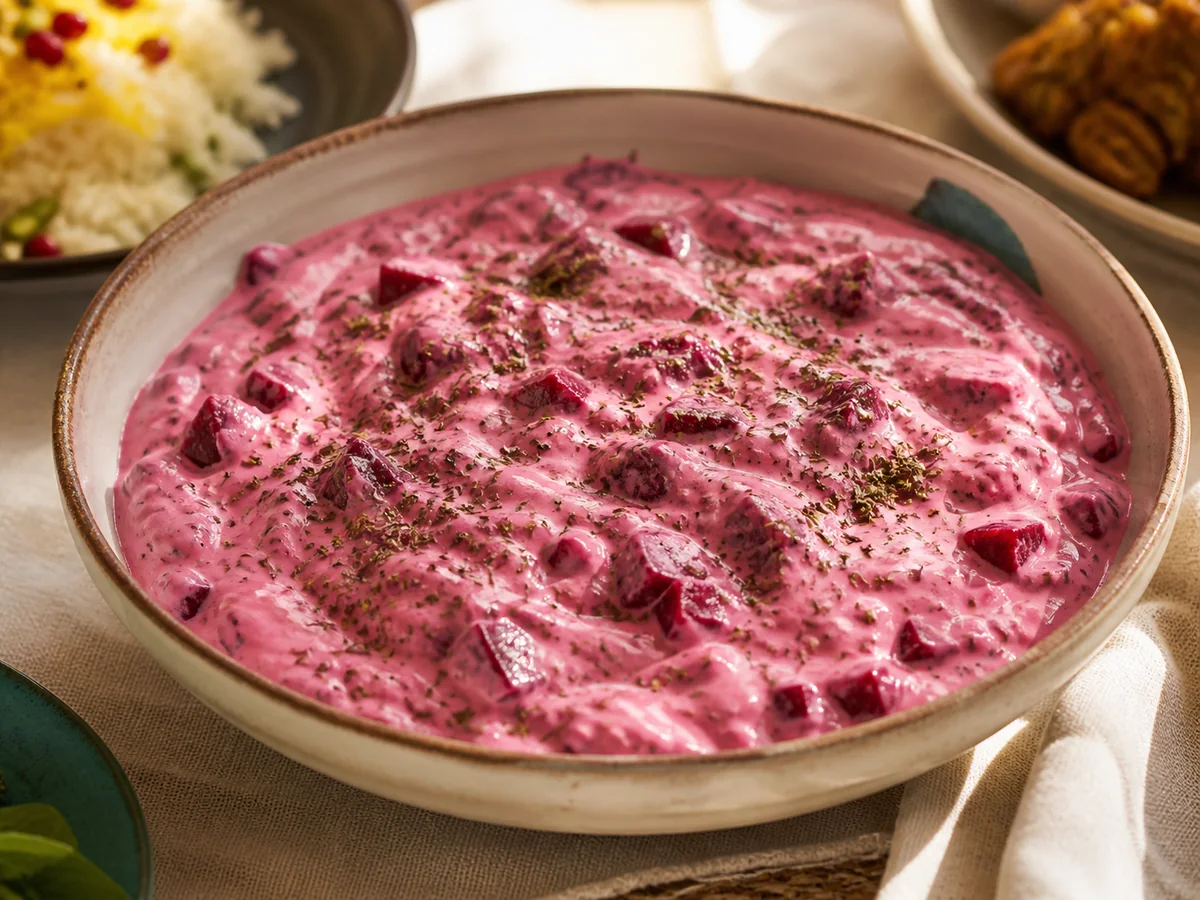 Mast-o-labu, persiska rätt från Behnaz kök