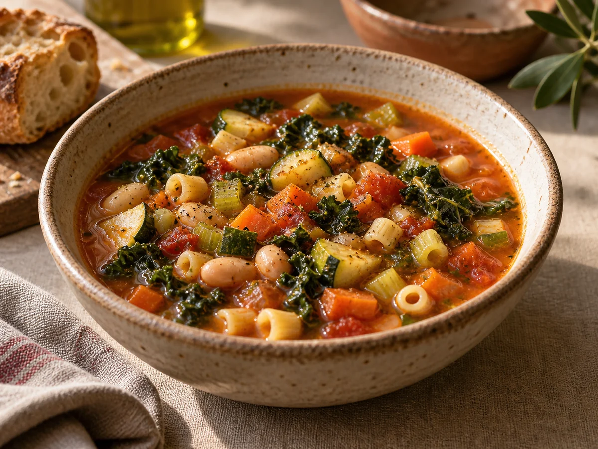 Minestrone, italienska rätt från Behnaz kök