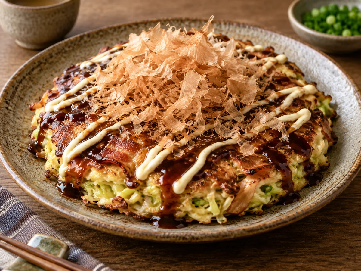 Okonomiyaki, japanska rätt från Behnaz kök