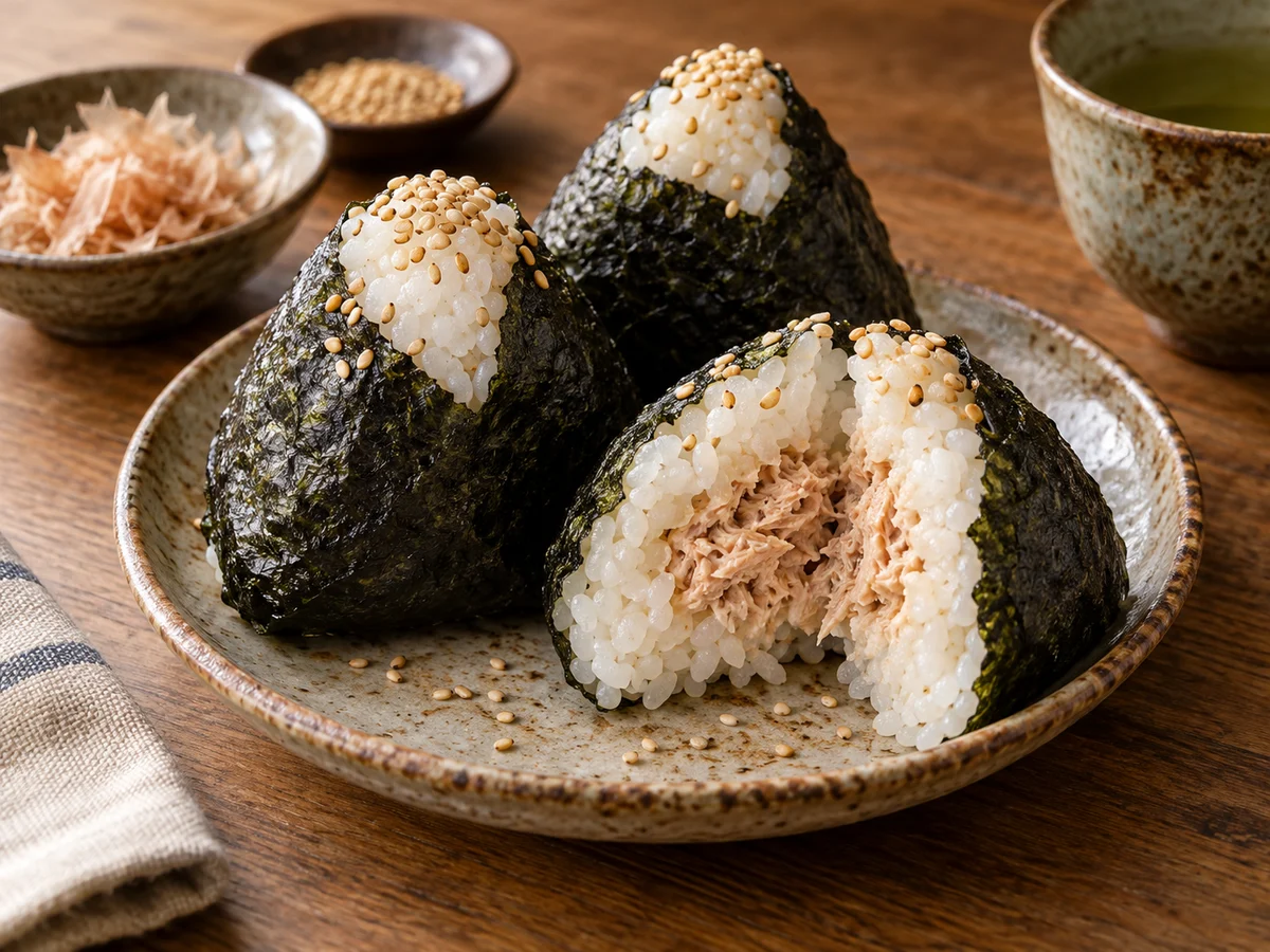 Onigiri, japanska rätt från Behnaz kök