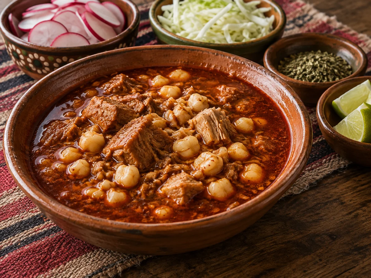 Pozole rojo, mexikanska rätt från Behnaz kök